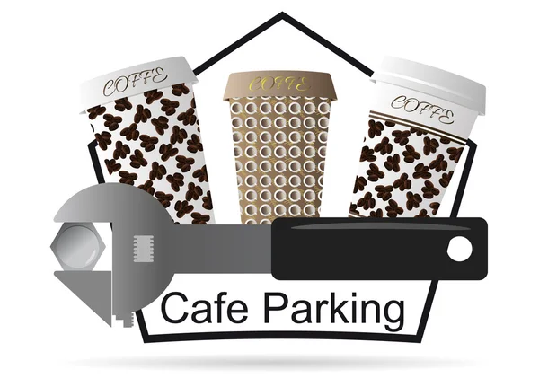 Logo pour café — Image vectorielle