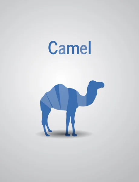 Logo niebieski Camel — Wektor stockowy