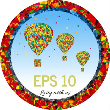 Hava yolculuğu. Vektör çizim