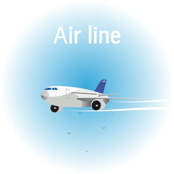 Air line. Vector illustration — Stock Vector