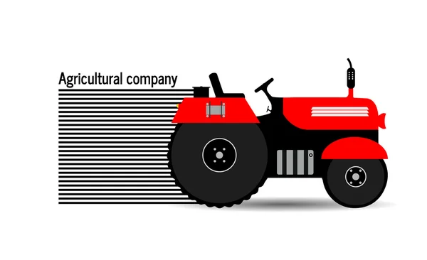 Logotipo trator, empresa agrícola — Vetor de Stock