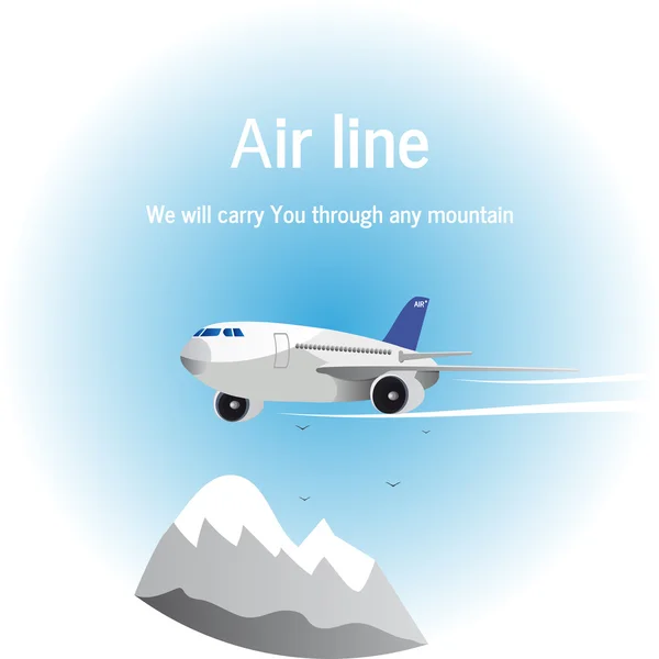 Hava hattı. Vektör çizim