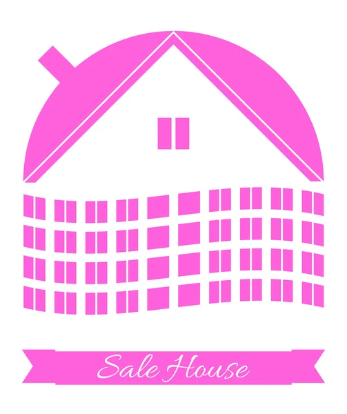 Evi logosu. Vektör çizim