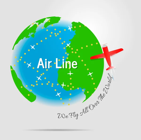 Air line.Vector illustration — Stock Vector