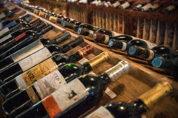 Sanatsal efektler - şarap rafı