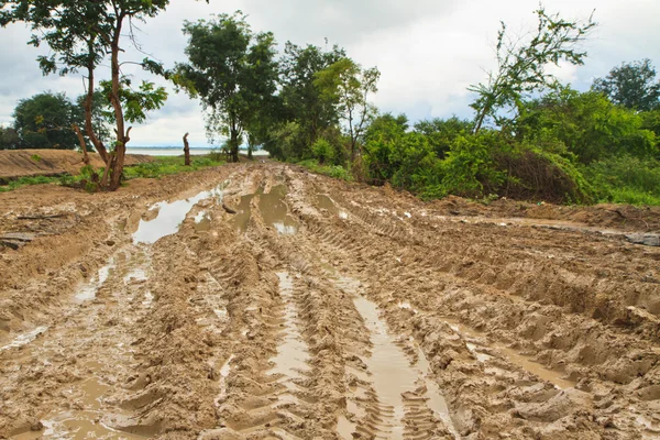 Road mud — Stock Photo, Image