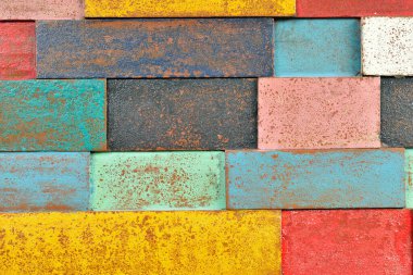 Renkli ahşap doku arkaplanını kapat