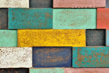 Renkli ahşap doku arkaplanını kapat