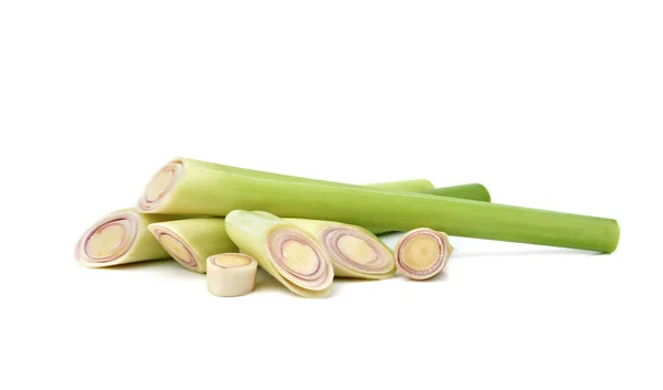 Beyaz arka planda taze limon otu