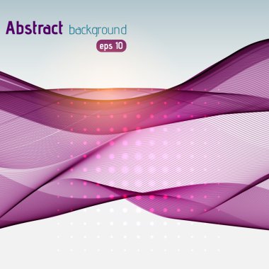 Çizgili soyut teknoloji arka plan. Vektör illüstrasyon. Mor renkler.