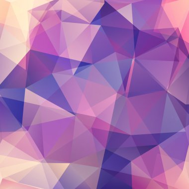 Geometrik şekiller arka plan. Renkli mozaik desen. Vektör Eps 10. Vektör çizim. Pembe, mavi renkler.