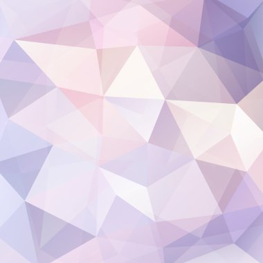 Geometrik şekillerin arka planı. Pastel pembe mozaik desen. Vektör EPS 10. Vektör illüstrasyonu