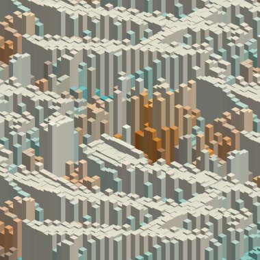 Küpler ile soyut arkaplan