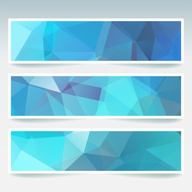 Soyut geometrik üçgen afiş 