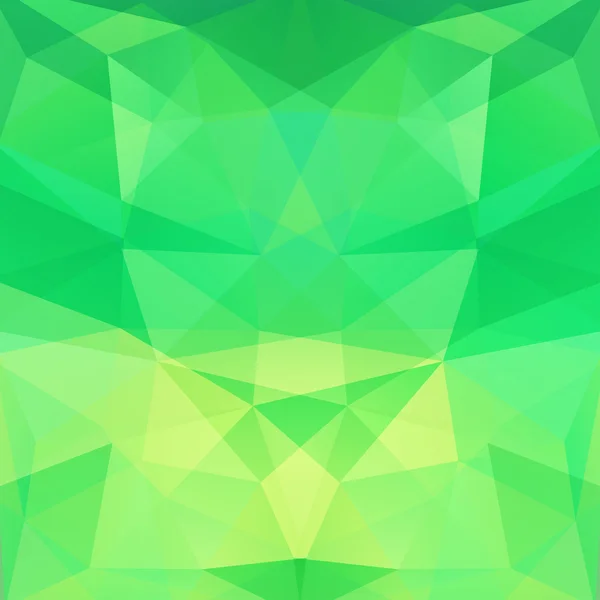 Fondo abstracto de mosaico. Fondo geométrico triangular. Elementos de diseño. Ilustración vectorial. Verde, colores amarillos. — Vector de stock
