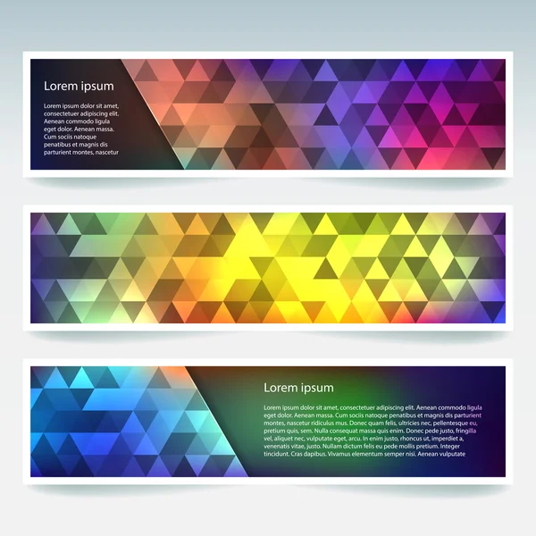 Conjunto de banners abstratos —  Vetores de Stock