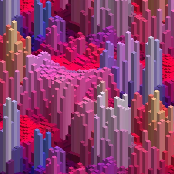 3D фіолетовий фон з кубиками . — стоковий вектор