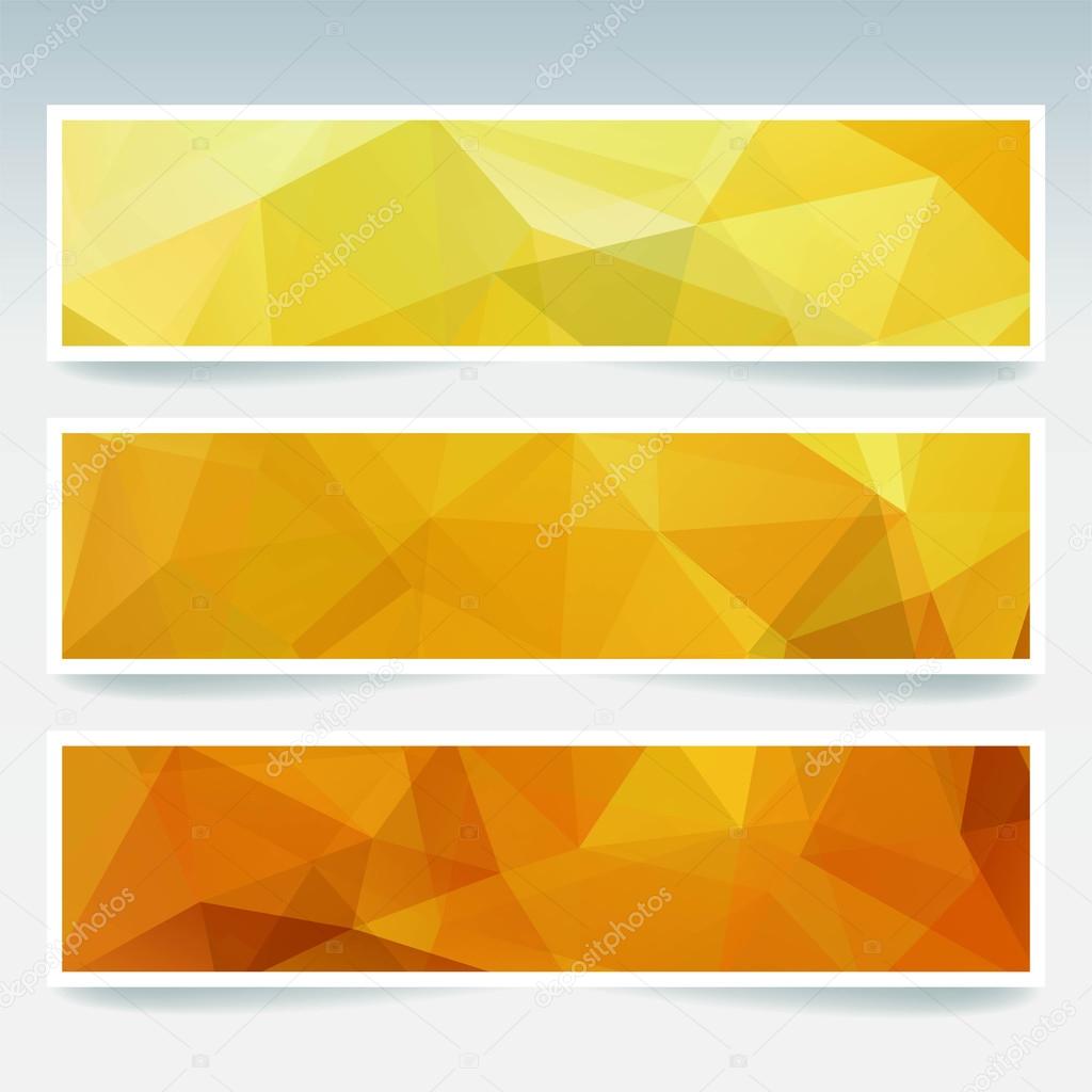 Abstract geometric banner 