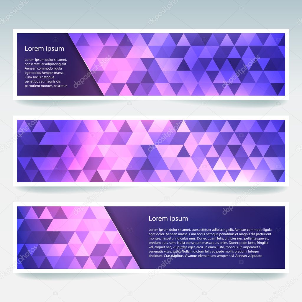 Set of banner templates 