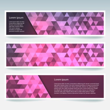 Pankart şablonları dizisi 