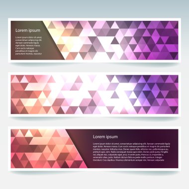 Pankart şablonları dizisi 