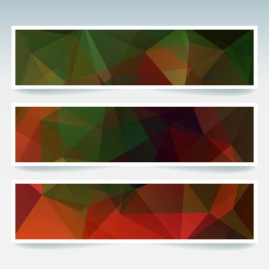 Pankart şablonları dizisi 