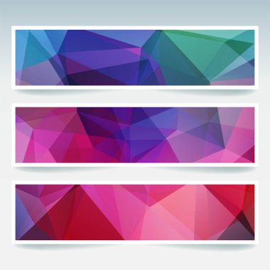 Mozaik arka plana sahip Afişseti