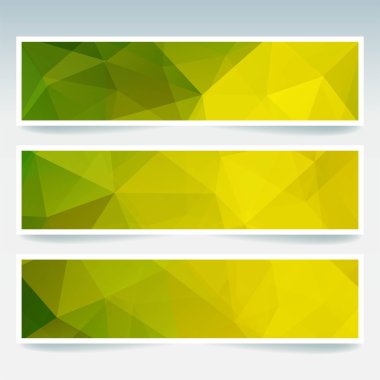 Pankart şablonları dizisi 