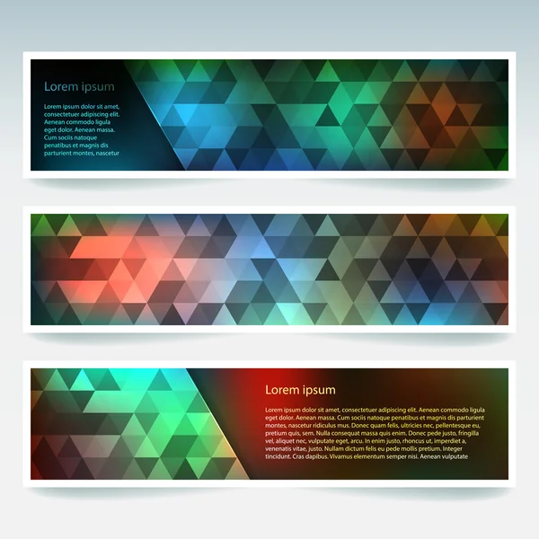 Set of banner templates — Stock Vector