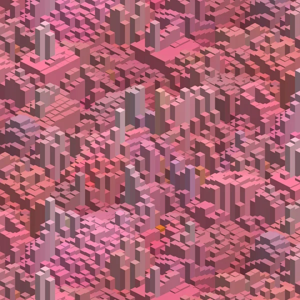 3D rosa Hintergrund mit Würfeln — Stockvektor