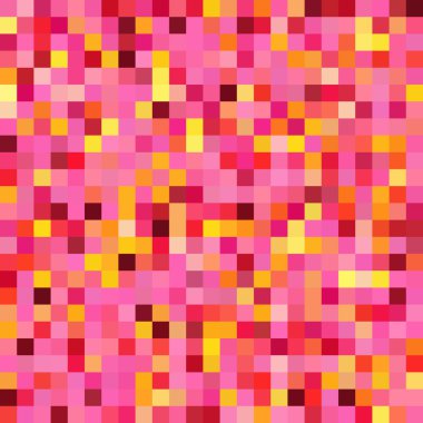Dikişsiz geometrik kontrol deseni. Kumaş ve kağıt veya dekorasyon üzerine baskı için idealdir. Pembe, sarı renkler.