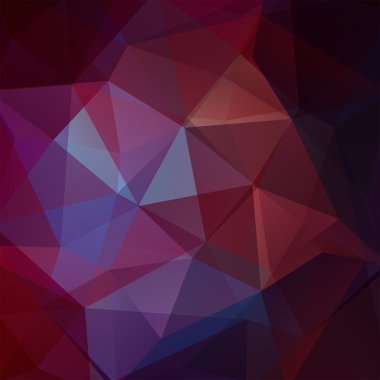 Üçgenlerden oluşan soyut arka plan. İş sunumları veya web şablonu afiş el ilanı için geometrik tasarım. Vektör illüstrasyon. Kahverengi, mor renkler