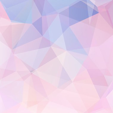 Geometrik şekillerin arka planı. Renkli mozaik deseni. Vektör Eps 10. Vektör illüstrasyon. Pembe, mavi, beyaz renkler.