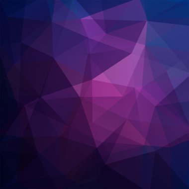 Soyut poligonal vektör arka plan. Koyu mor geometrik vektör çizim. Yaratıcı tasarım şablonu.