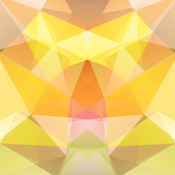Sfondo fatto di triangoli. Composizione quadrata con forme geometriche. Eps 10 Giallo, colori arancio . — Vettoriale Stock