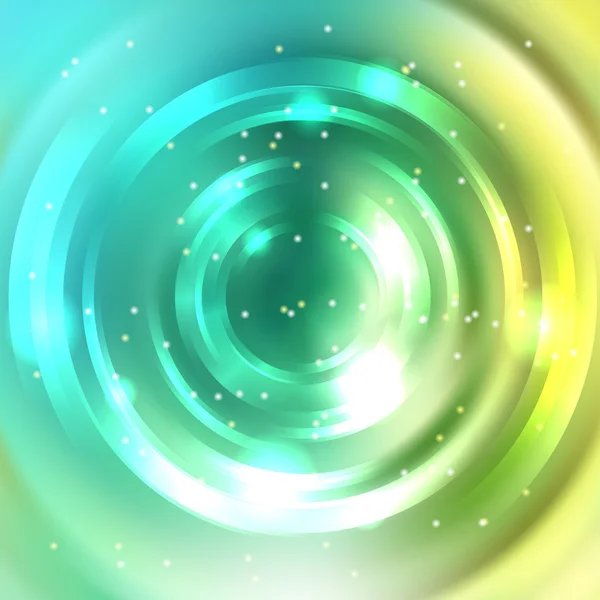 Cadre rond vectoriel. Bannière de cercle brillant. Conception vectorielle. Spirale brillante. jaune, vert, blanc . — Image vectorielle
