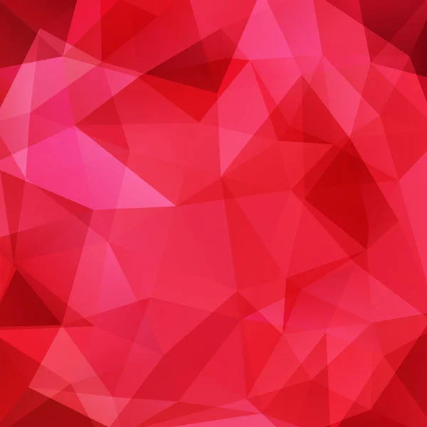 Red background made of triangles. Square composition with geometric shapes. Eps 10 Red color. — Stockvector