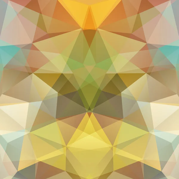 Background made of triangles. Square composition with geometric shapes. Eps 10 Yellow, brown colors. — Stock vektor