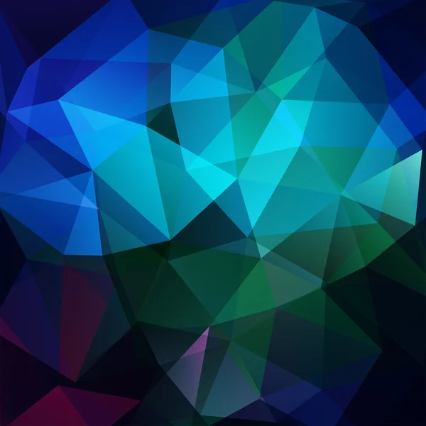 Astratto stile geometrico sfondo verde scuro. Blue business background Illustrazione vettoriale — Vettoriale Stock