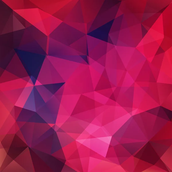 Modello geometrico, triangoli poligonali sfondo vettoriale in toni rosa e viola. Modello illustrativo — Vettoriale Stock