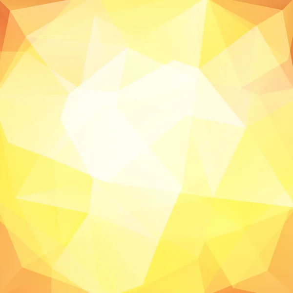 Fond abstrait composé de triangles. Conception géométrique pour les présentations professionnelles ou le flyer de bannière de modèle Web. Illustration vectorielle. Couleurs blanc, jaune, orange . — Image vectorielle