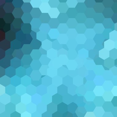 Altıgenli vektör arka planı. Kapak tasarımı, kitap tasarımı, web sitesi arka plan kullanılabilir. Vektör illüstrasyon. Mavi renk.