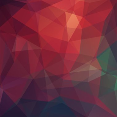 Geometrik desen, çokgen üçgenler kahverengi ve mor tonlarda vektör arka plan. İllüstrasyon deseni