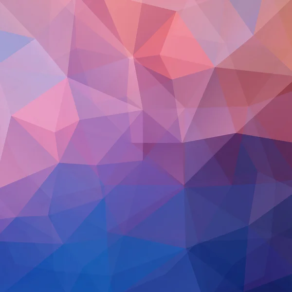 Fond abstrait composé de triangles. Conception géométrique pour les présentations professionnelles ou le flyer de bannière de modèle Web. Illustration vectorielle. Rose, couleurs bleues . — Image vectorielle