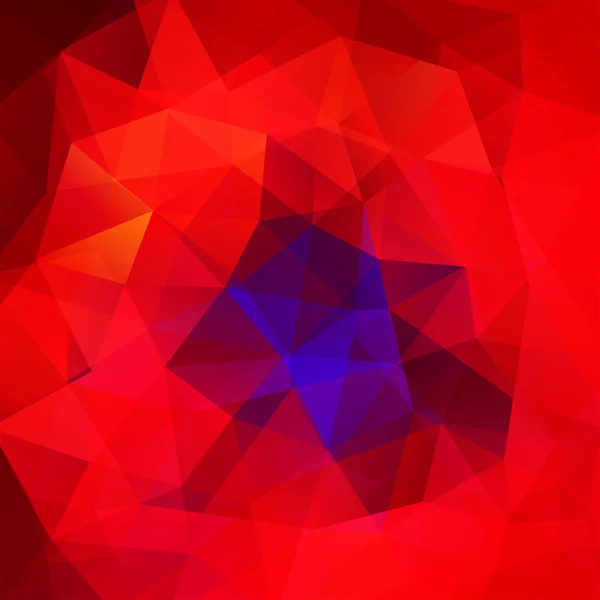 Fondo rojo de estilo geométrico abstracto. Ilustración vectorial — Vector de stock