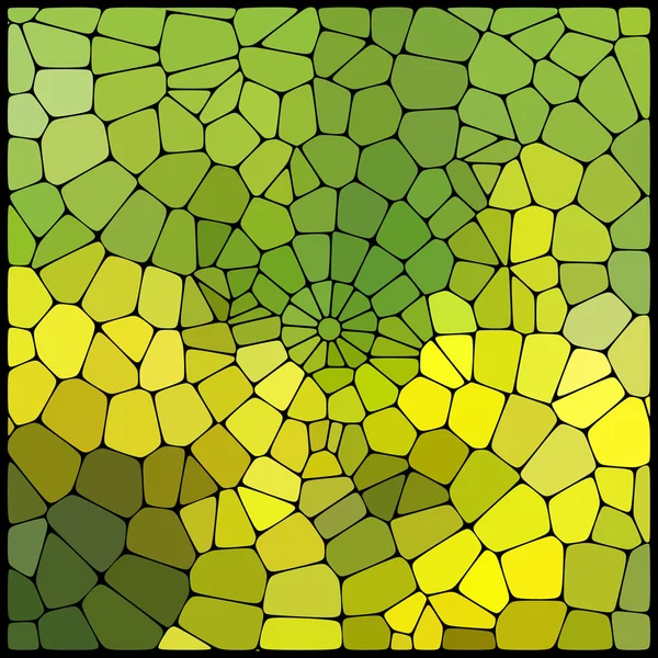 Abstrakt geometrisk flerfärgad bakgrund bestående av geometriska element arrangerade på en svart bakgrund. Vektorillustration. — Stock vektor
