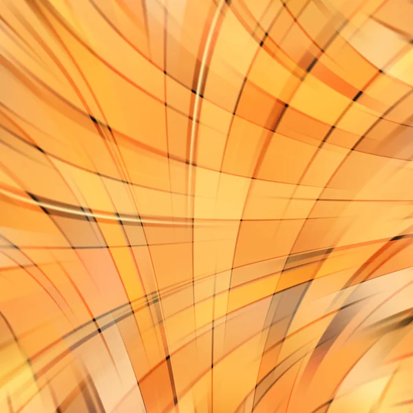 Illustrazione vettoriale di sfondo astratto con linee curve di luce sfocata. Illustrazione geometrica vettoriale. Arancione, colori gialli . — Vettoriale Stock