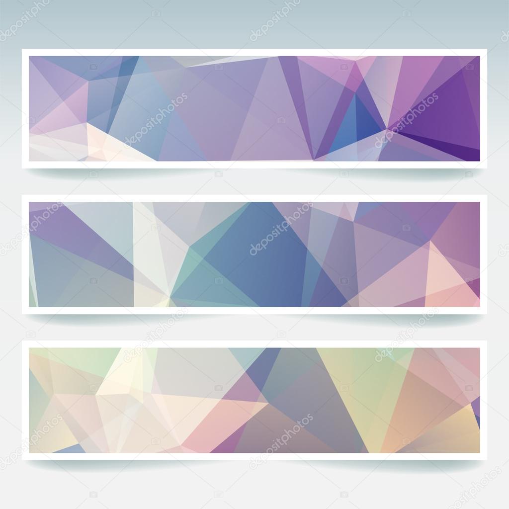 Abstract banner  with business design  templates Set of 