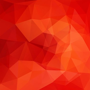 Çokgen vektör arka plan. Kapak tasarımı, kitap tasarımı, web sitesi arka plan kullanılabilir. Vektör illüstrasyon. Turuncu, kırmızı renkler.