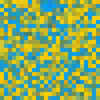 Seamless geometrik kontrol modeli. Kumaş ve kağıt veya dekorasyon üzerine baskı için idealdir. Sarı, mavi, yeşil renkleri